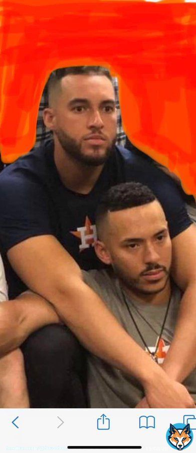 George and Carlos watching the Astros in the ALDS #LevelUp