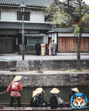 タイムスリップしたような町並みが残る岡山の美観地区  映画るろうに剣心の撮影地にもなった美しい場所。 和装で歩けば絶対映える