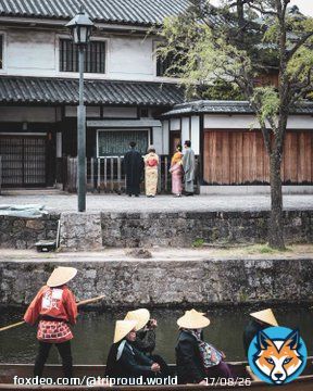 タイムスリップしたような町並みが残る岡山の美観地区  映画るろうに剣心の撮影地にもなった美しい場所。 和装で歩けば絶対映える