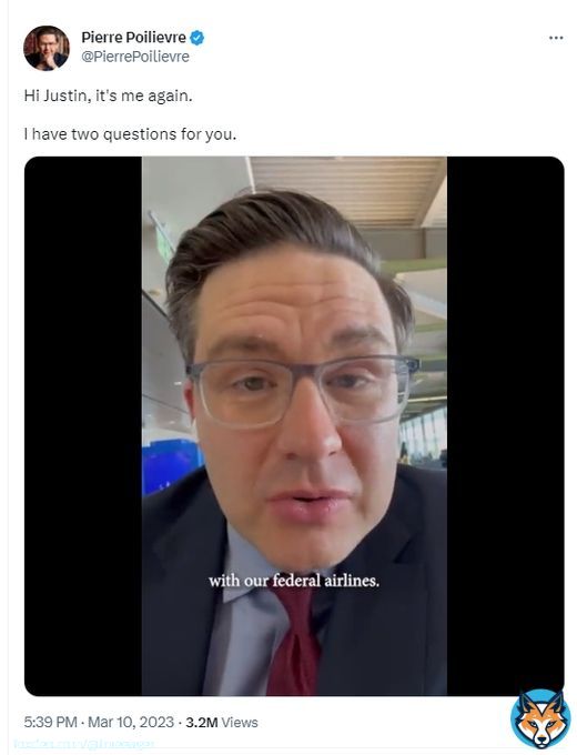 Dude thinks we have federal airlines!  ROFLMAO  I can't even.  BWAAAAA-HA-HA-HA-HEEEEE!!!  @PierrePoilievre: #ForkYoureDumb