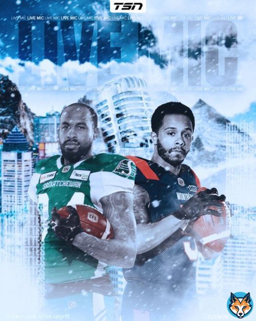 LIVE NOW: The @MTLAlouettes host the @sskroughriders in the first game of a doubleheader!   Catch all the #LiveMic action LIVE NOW on TSN1/3/4.