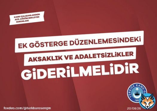 3600 Ek G&ouml;sterge d&uuml;zenlemesine GİH ve Teknik Hizmetler Sınıfındaki &ouml;nlisans ve lisans mezunu 1. Dereceye y&uuml;kselen t&uuml;m memurlarımız dahil edilsin. #EkZamŞartOldu