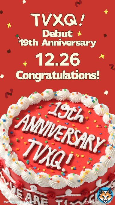 TVXQ! Debut 19th Anniversary 12.26 Congratulations!  #TVXQ! #동방신기