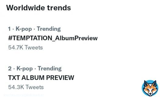 WORLDWIDE TRENDS!  1. #TEMPTATION_AlbumPreview  2. TXT ALBUM PREVIEW  6. #TOMORROW_X_TOGETHER  8. DEVIL BY THE WINDOW   #SugarRushRide @TXT_members @TXT_bighit
