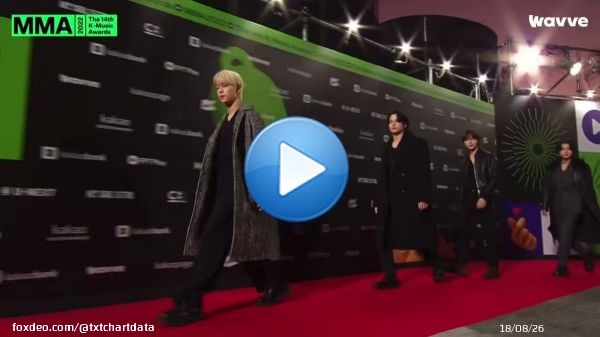 .@TXT_members has arrived to the #MMA2022 red carpet.   TXT AT MELON MUSIC AWARDS #TXTatMMA2022
