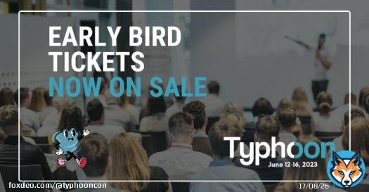 Early bird tickets are selling out fast! Don&rsquo;t miss out on the best All Offensive Security Conference in Asia.   Get your #TyphoonCon23 tickets today!