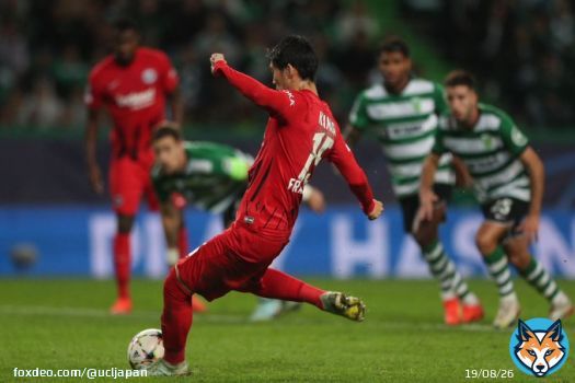 #鎌田大地 がPKを決めてチャンピオンズリーグ3試合連続ゴール！  #UCL