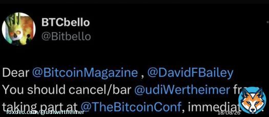 the laser-eye maxis are saying i shouldn&rsquo;t be allowed to speak on the main stage at bitcoin miami 2023  LIKE AND RETWEET IF YOU THINK I SHOULD GO SPEAK ANYWAY