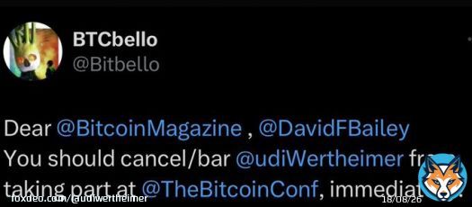 the laser-eye maxis are saying i shouldn&rsquo;t be allowed to speak on the main stage at bitcoin miami 2023  LIKE AND RETWEET IF YOU THINK I SHOULD GO SPEAK ANYWAY