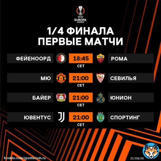 Моуринью гостит в Роттердаме, 'Вест Хэм' приехал в Бельгию! Стартуют первые матчи 1/4 финала #ЛигаЕвропы и #ЛигаКонференций   Онлайн 'Фейеноорд'  'Рома'    Онлайн 'Гент'  'Вест Хэм'