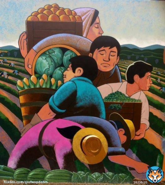 Let's give a shout out to the people who labor in the fields to put food on our tables.   Mandemosle un saludo a la gente que trabajan en el campo para poner comida en nuestras mesas.  #WeFeedYou #AB2183 #LaborDay   Thank you @ignacioGomezart for lettting us use this art