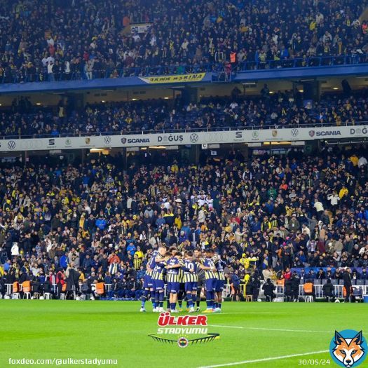 #EvimizÜlkerStadyumu'nda oynanan maçta Fenerbahçe'mizi destekleyen tüm taraftarlarımıza teşekkürler.   Galibiyetimizden kareler sizlerle   #FBvKAS #Fenerbahce #UlkerStadyumu