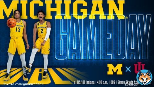 REGULAR SEASON FINALE  |   G31 | at [15/13] Indiana  | Sunday, March 5th  | 4:30 pm  | Simon Skjodt Assembly Hall  | CBS    |   |    #ForCompetitorsOnly #GoBlue