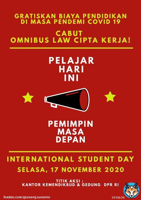 Kita belum menang! Kembali langkahkan kakimu. Jangan Diam, Lawan! @KasbiIndo @krpi_indonesia @FsbnK   #MosiTidakPercaya #CabutOmnibusLaw #JegalSampaiBatal #PendidikanGratisMasaPandemi