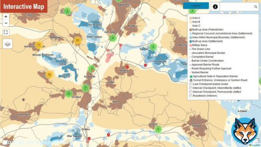 Huwara - surrounded by illegal Israeli settlements (in blue) - protected by a trigger-happy IDF that West Bank Palestinians never voted for.  What could possibly go wrong?  End #IsraeliOccupation. End #IsraeliApartheid.