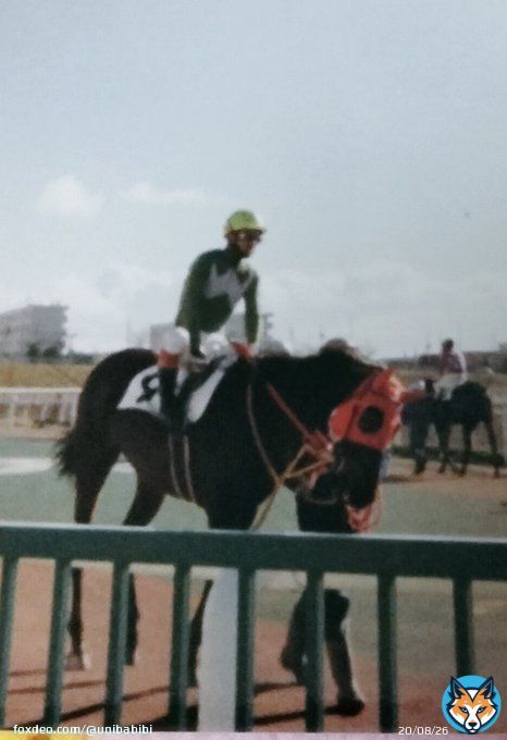 皇紀2683年月日 ホッカイドウ競馬 齊藤正弘調教師の騎手時代 門別競馬場のパドックで パチり #ホッカイドウ競馬 #齊藤正弘調教師 #弥生賞