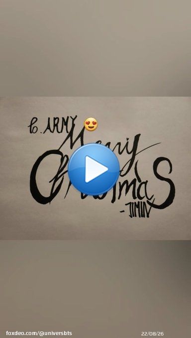 [WEVERSE] Jimin   *Desenho escrito: Para: ARMY Feliz natal -Jimin'   @BTS_twt