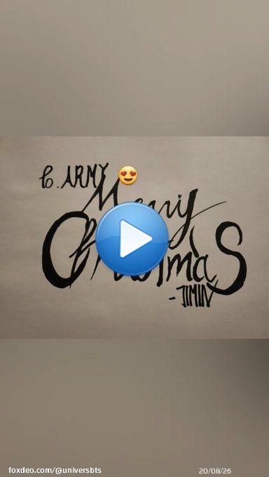 [WEVERSE] Jimin   *Desenho escrito: Para: ARMY Feliz natal -Jimin'   @BTS_twt