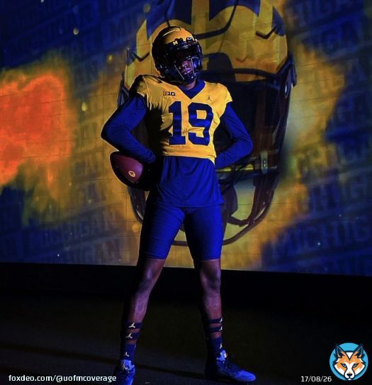2025 5 QB Bryce Underwood on his Michigan visit this weekend #GoBlue @bryceunderwoo16
