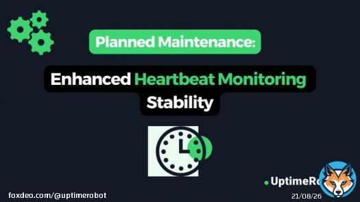 We're migrating our Heartbeat Monitoring to a new server provider in order to maximize reliability!  Keep an eye on our status page for migration timing and subscribe for real-time updates.   Thank you for being part of our pursuit of better monitoriing.