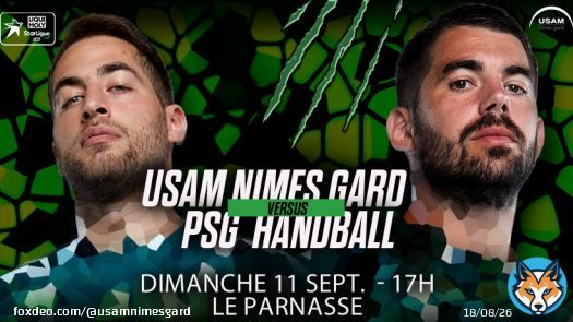 - ! 15j avant la reprise du championnat .... Impatients? Nous oui ! Ne manquez pas le rendez-vous : ouverture de la billetterie face au PSG Handball ! #NousSommesUSAM #USAM #NIMES #GARD