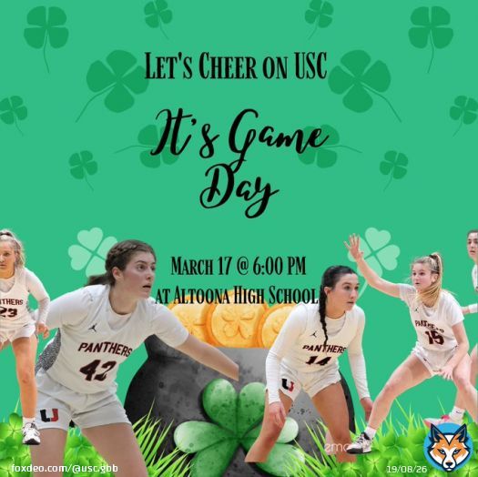 May the luck of the Irish be with the Lady Panthers today!
