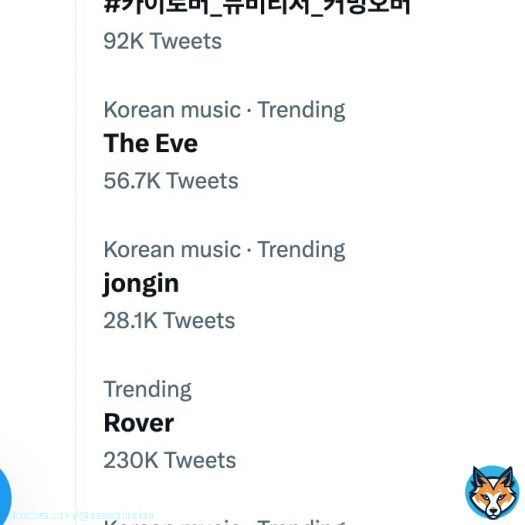 #JongIn and #Rover are trending in the US, but we have no idea why queen #TheEve is trending alongside.  We are very happy tho!  #KAI_Rover  #EXO @weareoneEXO