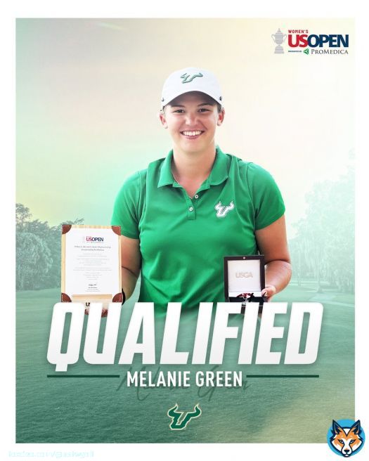ICYMI: @melaniegreenusf is heading to the @uswomensopen!!!  #HornsUp  \ud83e\udd18