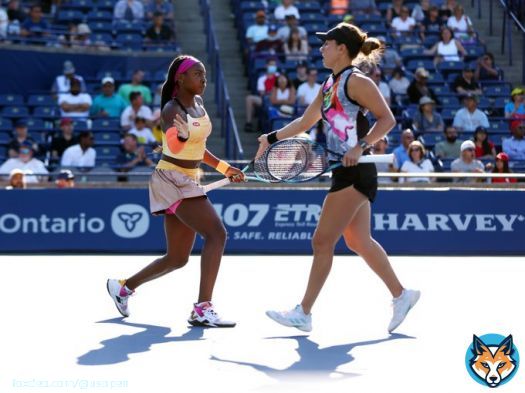 One of the best R1 doubles matches you will ever see.   Coco Gauff &  Jessica Pegula                               Leylah Fernandez &  Daria Saville