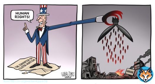Is the US a defender or abuser of human rights? #ClusterMunitions 人权捍卫者还是人权侵犯者？美国将向乌克兰提供集束弹药。