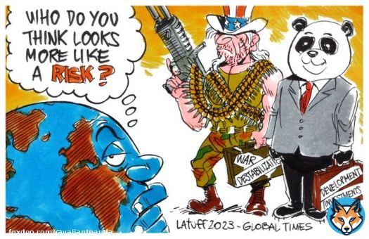 Who poses a real risk for the world? 谁对世界构成真正的风险？ @LatuffCartoons