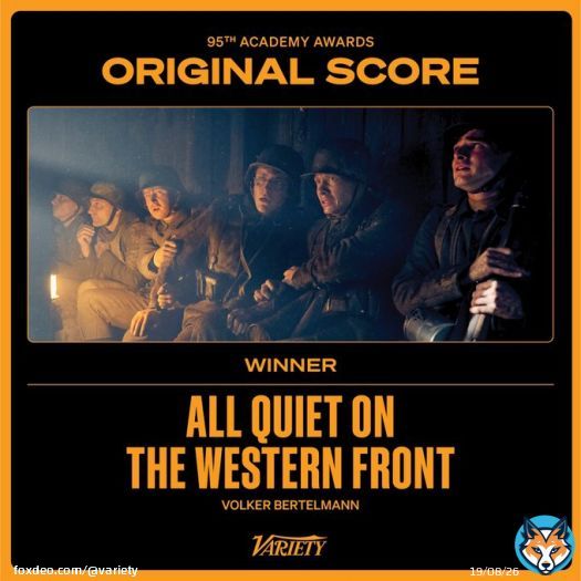 The #Oscar for Best Original Score goes to 'All Quiet on the Western Front.'