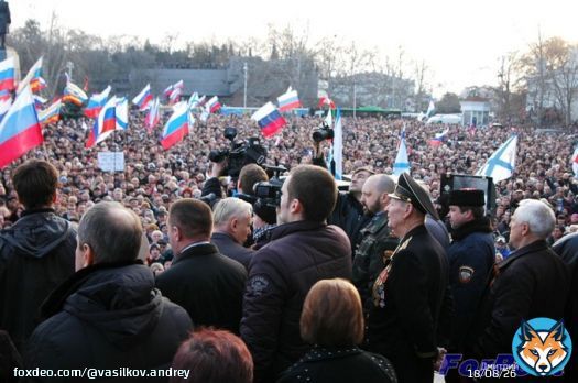 23 февраля 2014 года Севастополь. Митинг Народной Воли.