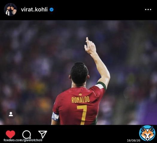 3 hundreds in 4 innings after this post Goat Ronaldo Effect