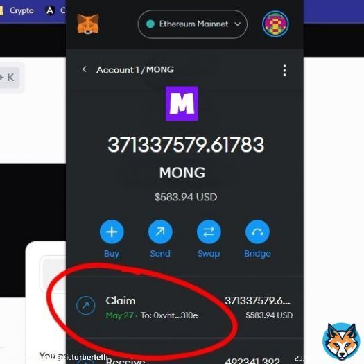 Calling all #Web3 enthusiasts! The $MONG Giveaway is now in progress, and I'm thrilled to announce that I've just secured a claim worth $583,94.    Remember to consistently verify the web to ensure its authenticity    #Crypto, #Bitcoin, #Ethereum,&hehellip;