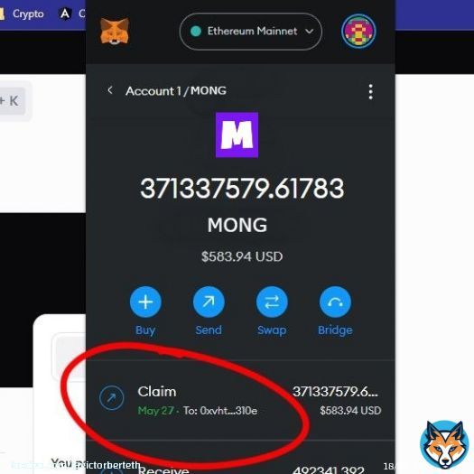 Calling all #Web3 enthusiasts! The $MONG Giveaway is now in progress, and I'm thrilled to announce that I've just secured a claim worth $583,94.    Remember to consistently verify the web to ensure its authenticity    #Crypto, #Bitcoin, #Ethereum,&hehellip;