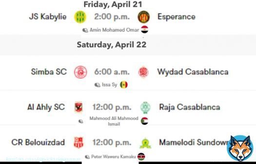 | The match officials for the first legs of 2022/23 @CAFCLCC Quarterfinal ties were appointed by @CAF (April 21-22).  #TotalEnergiesCAFCL