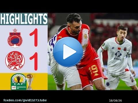 Résumé du match Olympic Safi - Wydad AC \ud83d\udd25 Coupe de la Confédération CAF 2025/2026 - Quarts de fin...