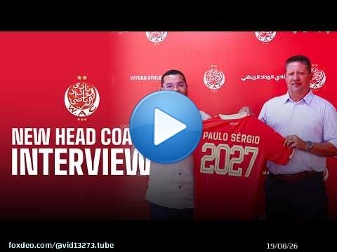 'A Huge Honor' | Paulo Sérgio Speaks For the First Time as Wydad AC Head Coach