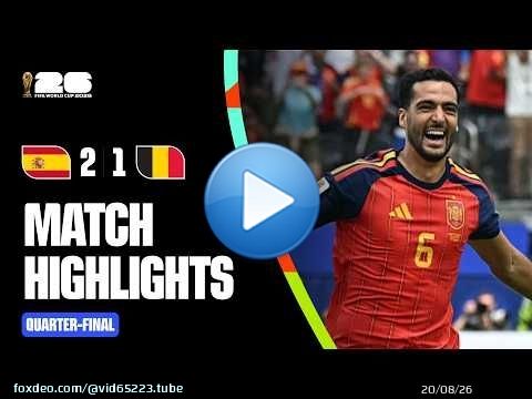 Temps forts | Espagne 2-1 Belgique | Coupe du Monde de la FIFA 2026\u2122