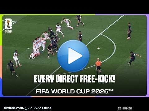 Tous les buts marqués sur coup franc direct lors de la Coupe du Monde de la FIFA 2026 !