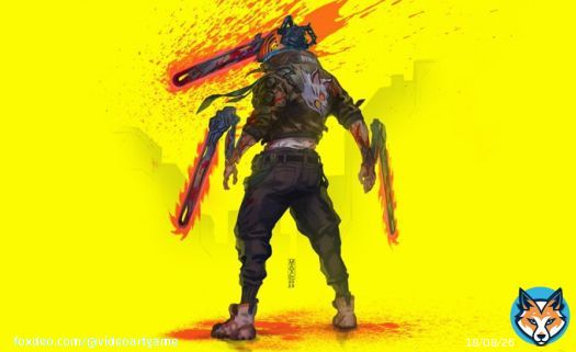 Chainsaw Man x Cyberpunk 2077  Artist: @ConceptFartist