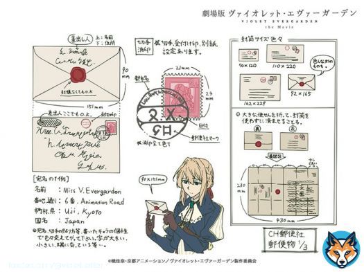 放送中 劇場版 #ヴァイオレット・エヴァーガーデン #金曜ロードショー   手紙は書き方なども時代や文化を想定して設定しています  公式設定集
