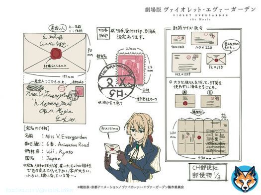 放送中 劇場版 #ヴァイオレット・エヴァーガーデン #金曜ロードショー   手紙は書き方なども時代や文化を想定して設定しています  公式設定集