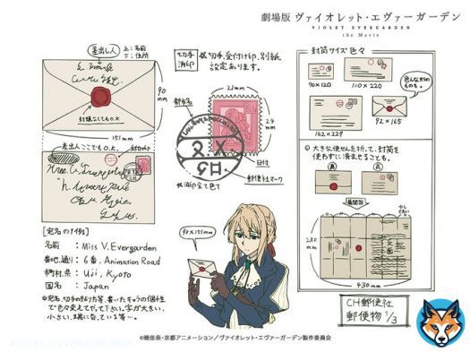 放送中 劇場版 #ヴァイオレット・エヴァーガーデン #金曜ロードショー   手紙は書き方なども時代や文化を想定して設定しています  公式設定集