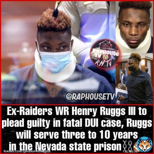 Ex NFL player Henry Ruggs III to plead guilty in fatal DUI case, Ruggs will serve three to 10 years in the Nevada state prison  The accident occurred in Clark County while he was driving his Chevrolet Corvette  C=3  Clark County Chevrolet Corvette  CC=33  Just saying....