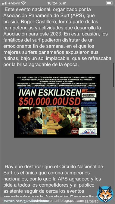 reconoci&oacute; aportarle a Patrick Castagnet la suma de $50,000.00uss para los #PasaGames  de #PlayaVenao 2022 - Hector Brands jam&aacute;s entreg&oacute; informaci&oacute;n  sobre la anterior ni esta fecha - es por ello que #vesinvestiga present&oacute; la Queja ante la @procuadmonpma