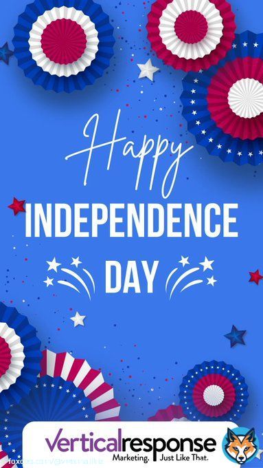 This Independence Day, we're celebrating all the businesses that stand tall and independent. We're inspired by your stories every day. Here's to freedom, fireworks, and forging your own path!    Happy 4th of July from Vertical Response!   #4thofJuly ly #EmailMarketing