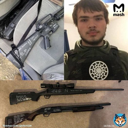 Просто стрелок в Буффало, который положил толпу народа, и народные герои Украины - полк Азов.   Вообще ничего общего! И нацизм - это выдумка Путина, и вообще на Украине президент еврей , а в США демократия и не страна, а сказка!