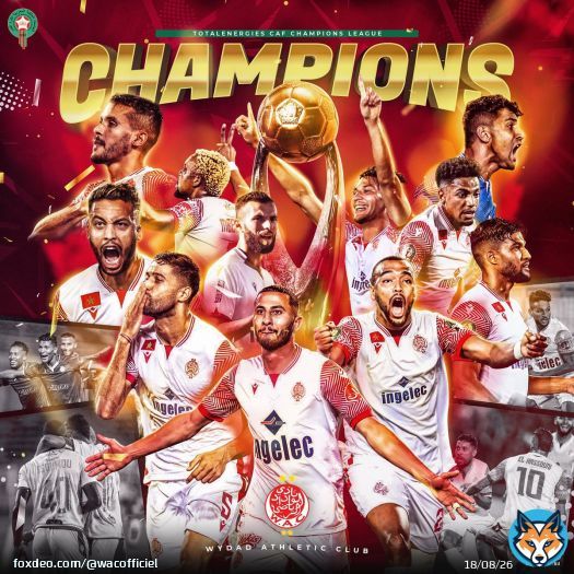 Champions  \ud83c\uddf2\ud83c\udde6 \ud83c\uddf2\ud83c\udde6 \ud83c\uddf2\ud83c\udde6 \ud83c\uddf2\ud83c\udde6 #الوداد_الأهلي